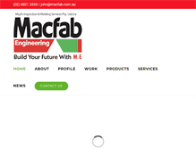 Tablet Screenshot of macfab.com.au